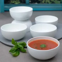 SONAKI White Bone China Soup Bowls - Set of 6-34