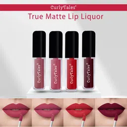 CurlyTales Set of 4 True Matte Lip Color 4 ml - Shade 09, 10, 11, 13-12
