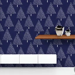 ArtzFolio Printed UV-Resistant Anti-Bacterial Christmas Tree Made Of Dots Peel & Stick Wallpaper-image-95