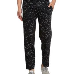 Vimal Jonney Black Regular Fit Printed Trackpants-image-89