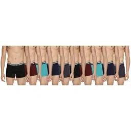 Dollar Bigboss Multicolored Cotton Regular Fit Trunks (Pack of 10)-image-29