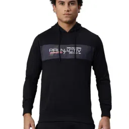 Proline Navy Regular Fit Printed Hooded SweatShirt-picture-28
