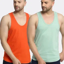 Friskers Multi Cotton Slim Fit Vest - Pack of 2-picture-11