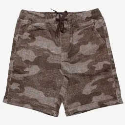 Kiddopanti Kids Brown Printed Shorts-picture-32
