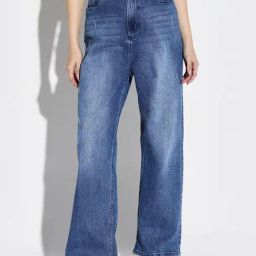 showoffff SHOWOFF Dark Blue Denim Straight Fit Mid RIse Jeans-picture-15