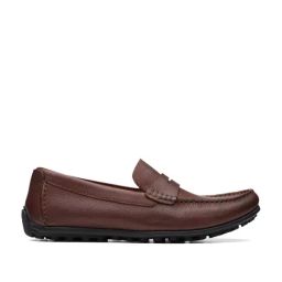 Clarks Men's HAMILTON WAY Cognac Loafers-image-3