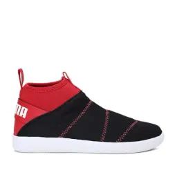 Puma Kids Lazy Knit Mid Jr IDP Black Ankle High Sneakers-image-17