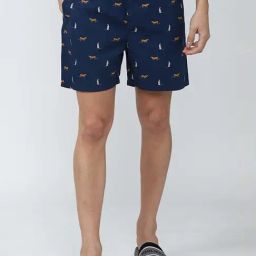 Peter England Navy Blue Cotton Regular Fit Printed Boxers-image-13