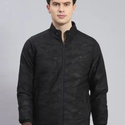 Monte Carlo Black Regular Fit Quilted Jacket-38