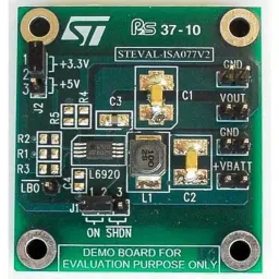 STMicroelectronics Demonstration Board for High Efficiency Synchronous Rectifier Step-Up Converter, STEVAL-ISA077V2-19