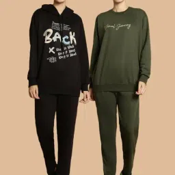 Vimal Jonney Black & Green Printed Tracksuit - Pack Of 2-picture-23