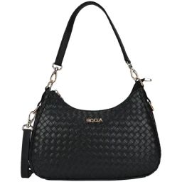 Rocia Black Solid Shoulder Handbag-picture-30