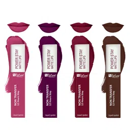 ForSure Set Of 4 Power Stay Liquid Lipstick 5 ml Each - Shade 03, 09, 10, 16-29