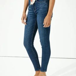 American Eagle Outfitters Blue Cotton Mid Rise Jeans-picture-25