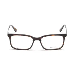 Police VPL687K52722FR Brown Full Rim Rectangular Frame image 1