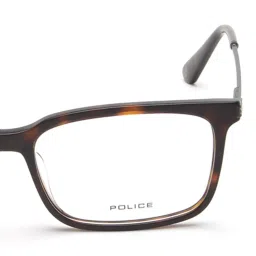 Police VPL687K52722FR Brown Full Rim Rectangular Frame image 4