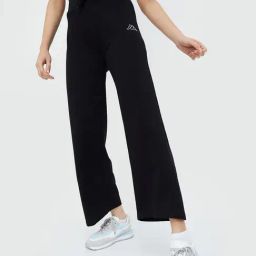 KAPPA Black Cotton Relaxed Fit Mid Rise Trousers-image-52