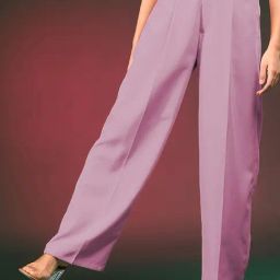 Kotty Pink Straight Fit High Rise Pants-image-17