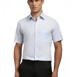 Louis Philippe Blue Cotton Regular Fit Printed Shirt-image-36