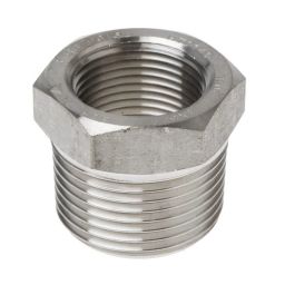 RS PRO SS Pipe Fitting Straight Hexagon Bush 1 inch x 3/4 inch Male x Female Model No 8267084-11
