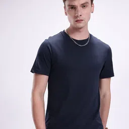 URBANICE Men Solid Round Neck T-shirt-image-32