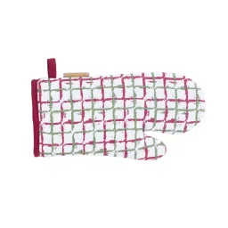 Maspar Red & Green 100% Cotton 225 GSM Oven Mitt - Set of 2 image 2