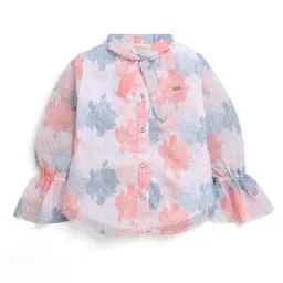 Tiny Girl Peach Printed Top-image-13