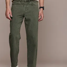 WROGN Men Pure Cotton Loose Fit Light Fade Jeans-image-54