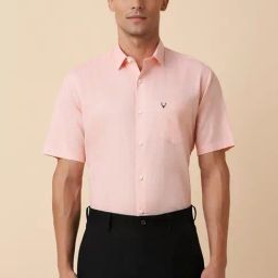 Allen Solly Peach Slim Fit Printed Shirt-image-32
