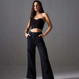 Miss Chase Black Plain Jeans-image-82