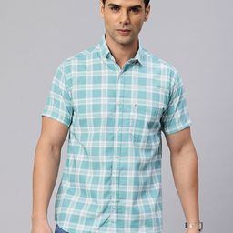 Majestic Man Slim Fit Checked Casual Shirt-image-87