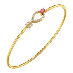 Joyalukkas 22k (916) Yellow Gold Glint Bracelet for Women-image-30