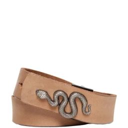 Art N Vintage Beige Leather Waist Belt For Men-image-52