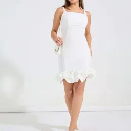 Styli Off-White Bodycon Dress-image-82