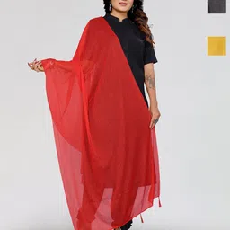 Moda Rapido Selection Of 4 Striped Dupattas-picture-33