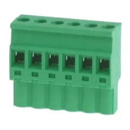 RS PRO 6 Way Pluggable Terminal Block 5 mm Pitch Screw Termination, 8745013-9