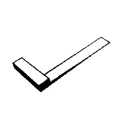 Sagar Tools 76.2 mm (3 Inch) Plain Edge Engineer's Steel Squares, 400-39