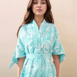 Zink London Blue Loose Fit Printed Top-picture-32