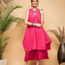 Inweave Pink A Line Kurta-23
