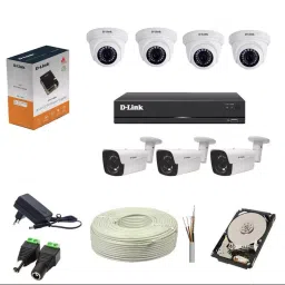 D-LINK 2MP CCTV Camera Kit with 4 Pcs Dome Camera, 3 Pcs Bullet Camera, 1 Pc 8 Channel DVR, 1 Pc 1TB Hard Drive & All Accessories-19