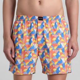 Jack & Jones White Cotton Regular Fit Printed Boxers-image-49