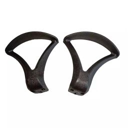 RW REST WELL Polypropylene Size  Medium Black Rectangular V Type Chair Handle 10 Piece Set image 1
