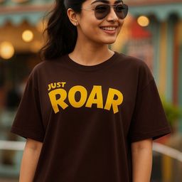 HERE&NOW Women Typography Printed Bio Finish T-shirt-picture-31