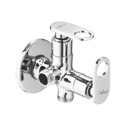 Jabra 2 in 1 Angle Cock Prime Series Brass Chrome Finish Wall Mount Silver-image-4