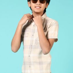 V-Mart Boys Opaque Checked Casual Shirt-image-82