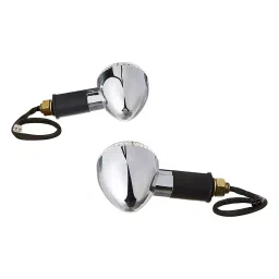 Uno Minda Blinker Front Natural with Coupler for Royal Enfield Bullet Classic - Set of 2 (IL-7017H) image 2