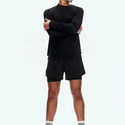 H&M Double-Layered Sports Shorts In DryMove-picture-0