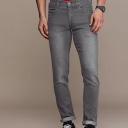 WROGN Men Slim Fit Light Fade Stretchable Jeans-image-99