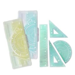 FunBlast 4 in 1 Protractor and Ruler Set (Pack of 2  Random Color)-picture-9