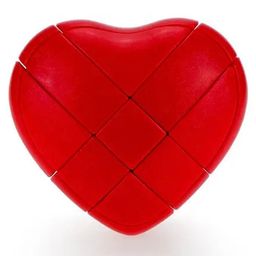 NEGOCIO Hot Selling Educational Toys Plastic 3D Heart Shaped Puzzle Magical Cube 3x3x3 - Colour May Vary-image-18